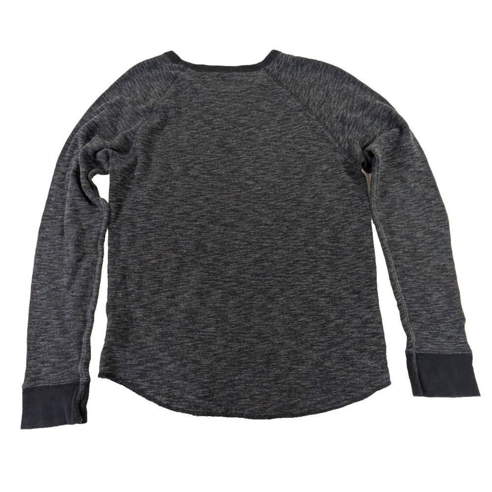 American Eagle Heritage Classic Fit Thermal Shirt Mens S Black Y2K Preppy Grunge - Picture 5 of 10